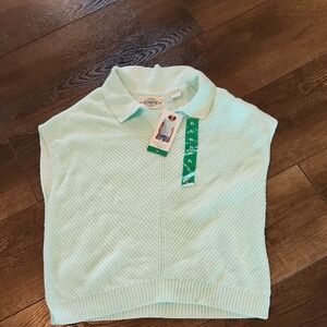 Weatherproof Light Green Knit Top XL NEW